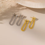 Chain Tassel Dangle Earrings in 2 colours