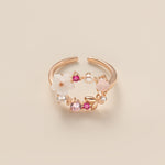 Flower Wreath Adjustable Ring