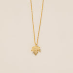 STMG Maple Leaf Necklace in gold