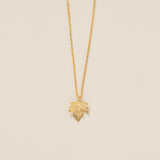 STMG Maple Leaf Necklace in gold