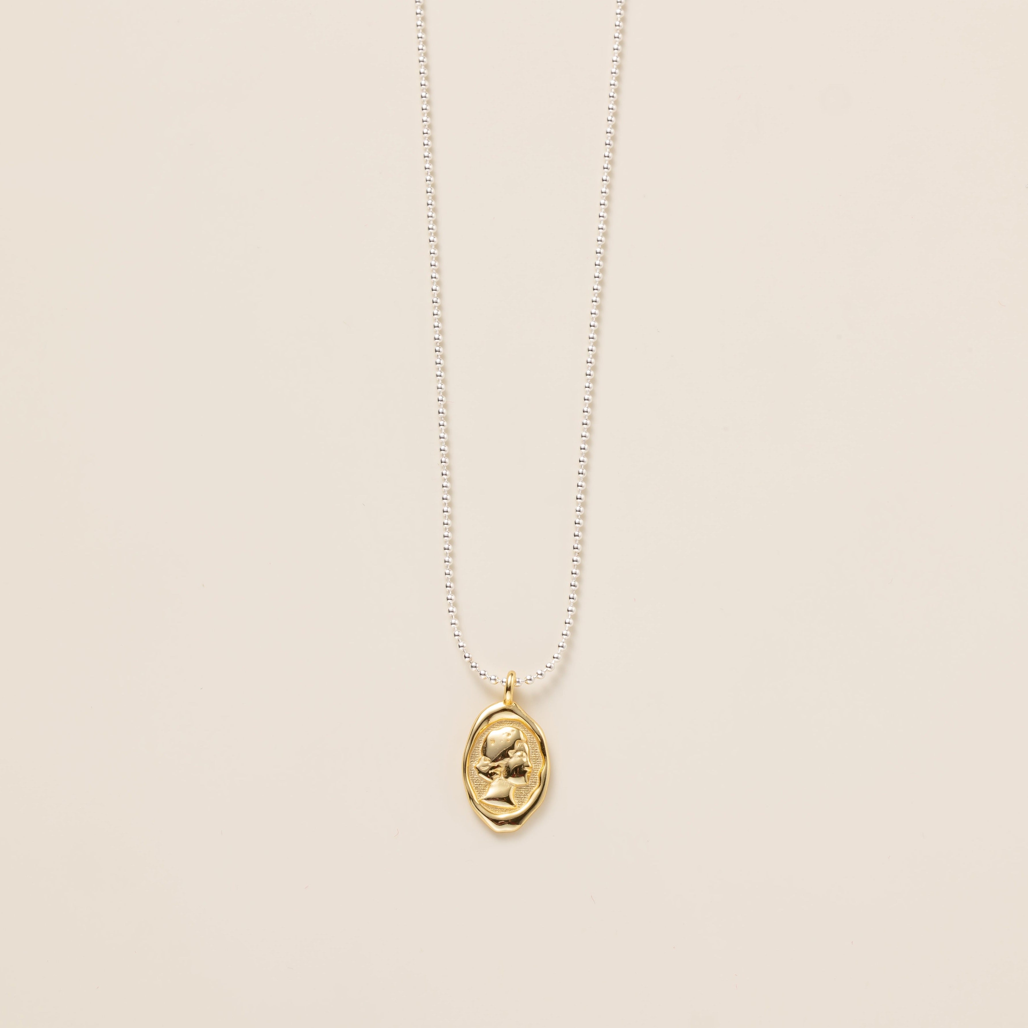 STMG Queen Oval Medal Necklace