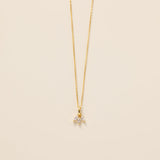 STMG Tiny Leaf Necklace in gold