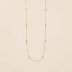 STMG Minimalist Diamond Necklace in gold