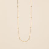 STMG Minimalist Diamond Necklace in gold