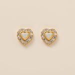 STMG Opal Sweet Heart Stud Earrings