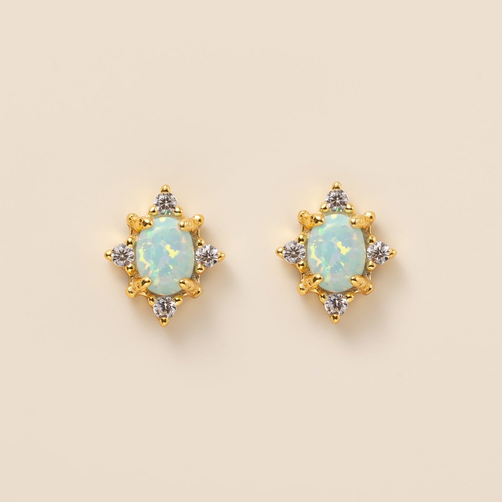 STMG Tiny Opal Starburst Earrings