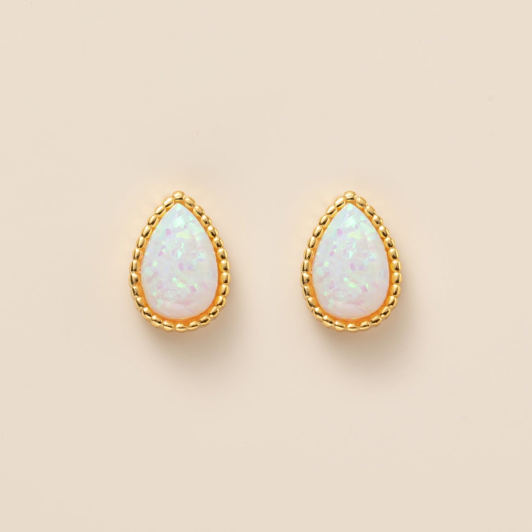 STMG Opal Droplet Stud Earrings