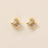 STMG Tiny Planet Stud Earrings in gold