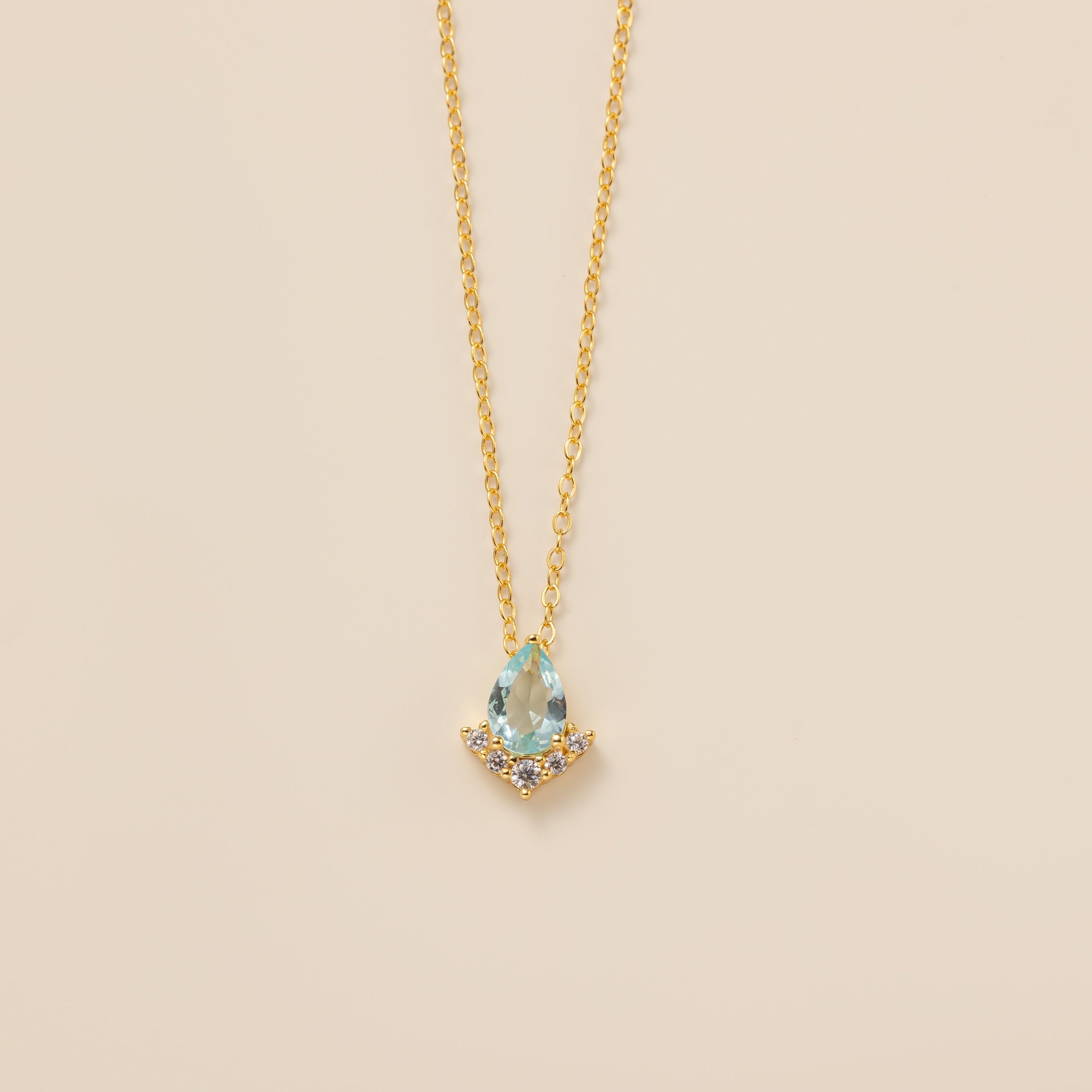 STMG Sky Blue Crystal Necklace