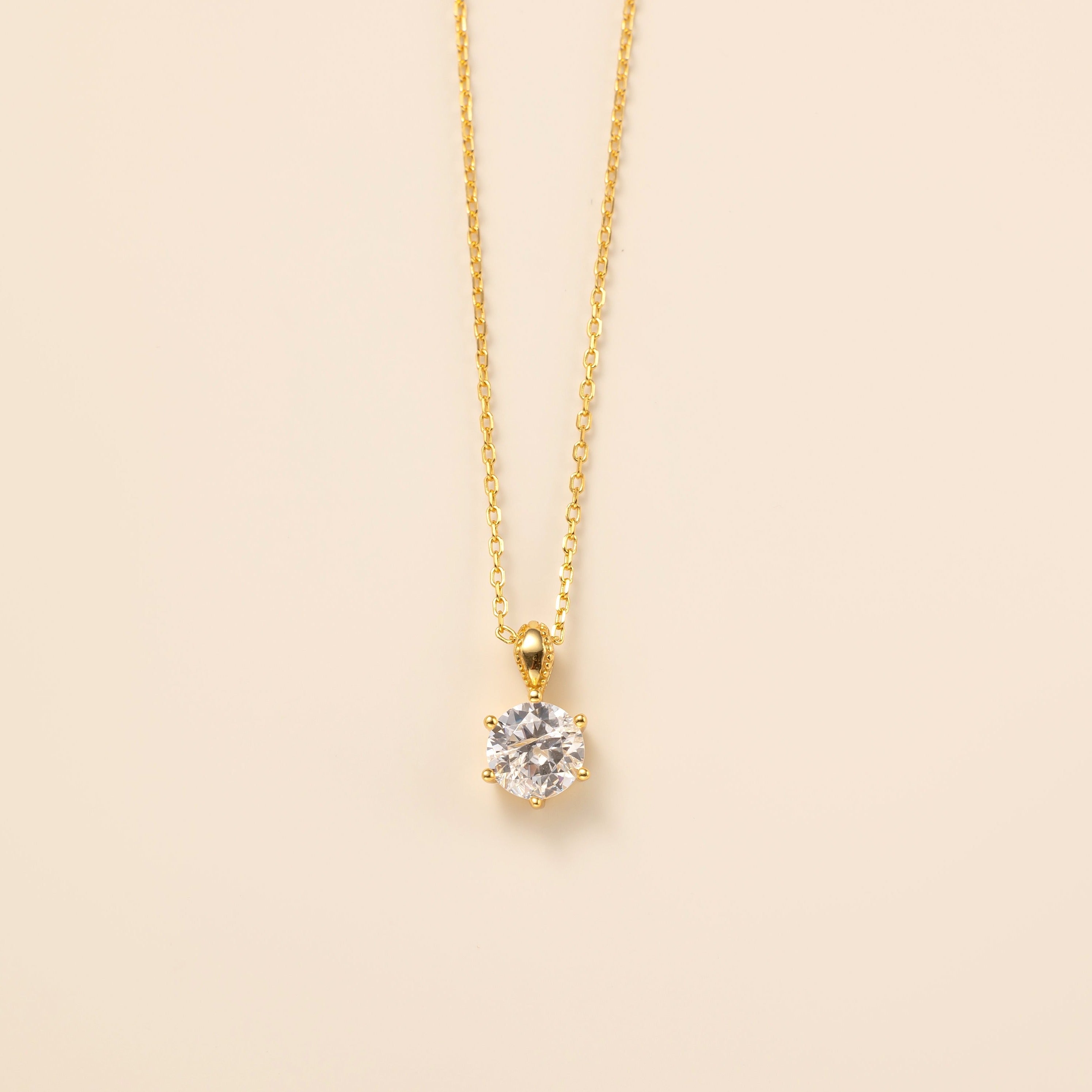 STMG Sparkling Diamond Necklace in gold