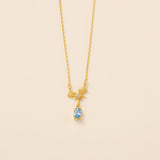 Topaz Starburst Necklace (S925)