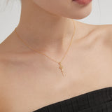 STMG Key to Your Heart Necklace on neck