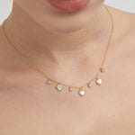 STMG Sweet Heart Necklace on neck