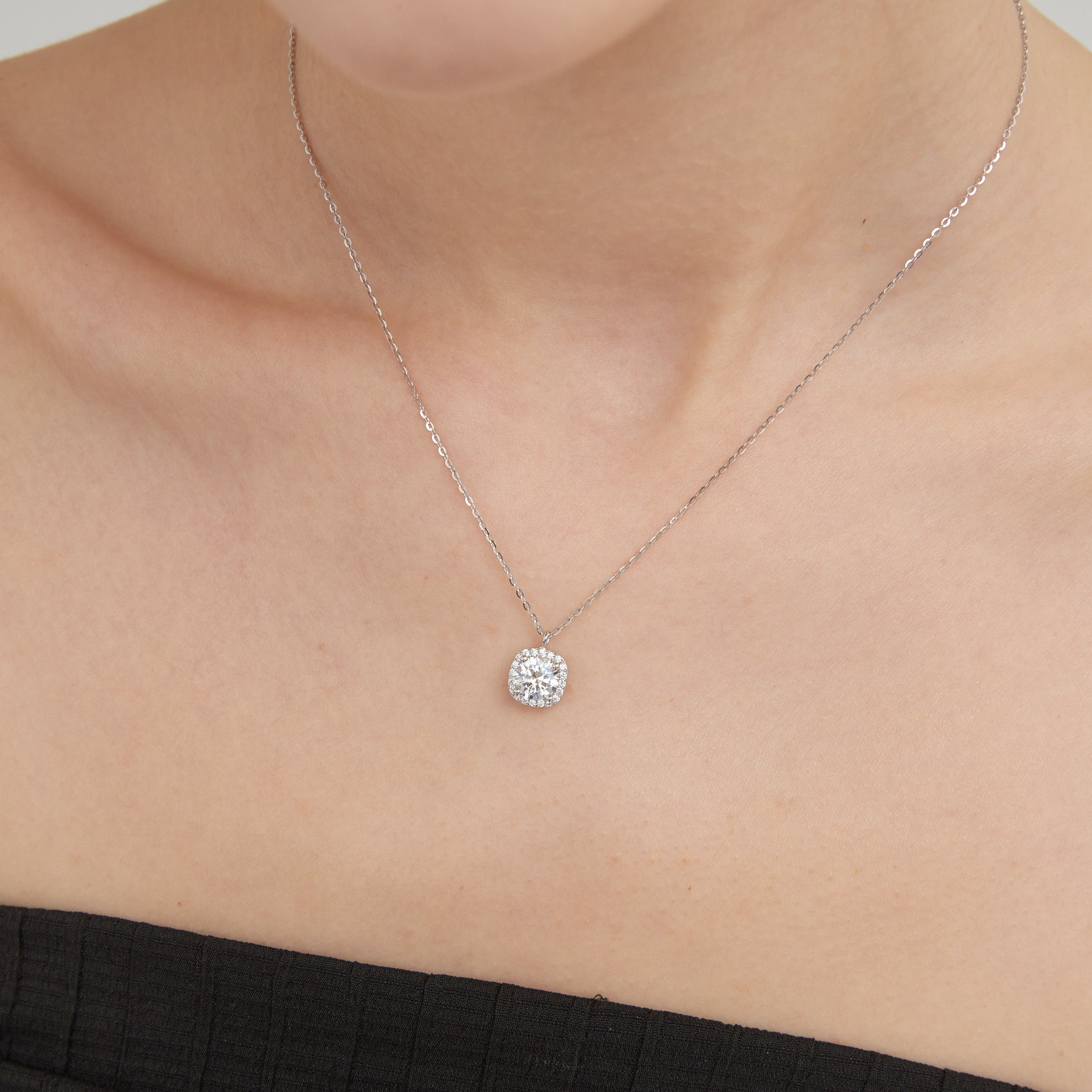Carat Moissanite Diamond Necklace (S925) – Shoot The Moon Gifts