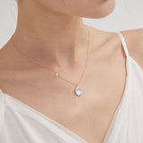 STMG Natural Baroque Pearl Necklace on neck