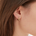 Angel Wing Hoops in gold