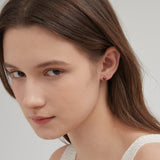 STMG Strawberry Stud Earrings on ear