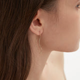 Boucles d’oreilles Wave Dangle Threader (S925)