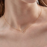 STMG Sweet Heart Necklace on neck