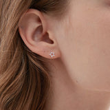 STMG Star Stud Earrings on ear