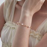 STMG Natural Bead Pearl Bracelet on hand