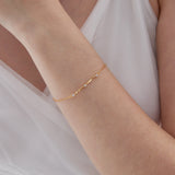 Twisted Bar Bracelet (S925)