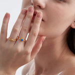 STMG Sun Adjustable Ring on finger