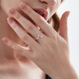 Wave Shape Adjustable Ring (S925)