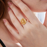 Bague réglable de style victorien (S925)