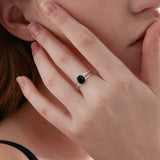 Black Agate Ring on hand