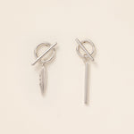 Asymmetric Feather Dangle Earrings