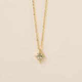 STMG Sky Blue Starburst Necklace