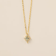 STMG Sky Blue Starburst Necklace