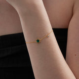 STMG Green Emerald Bracelet on hand