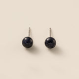 Blue Sandstone Stud Earrings 