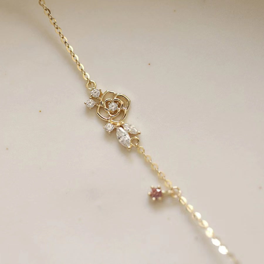 STMG Rose With CZ Bracelet