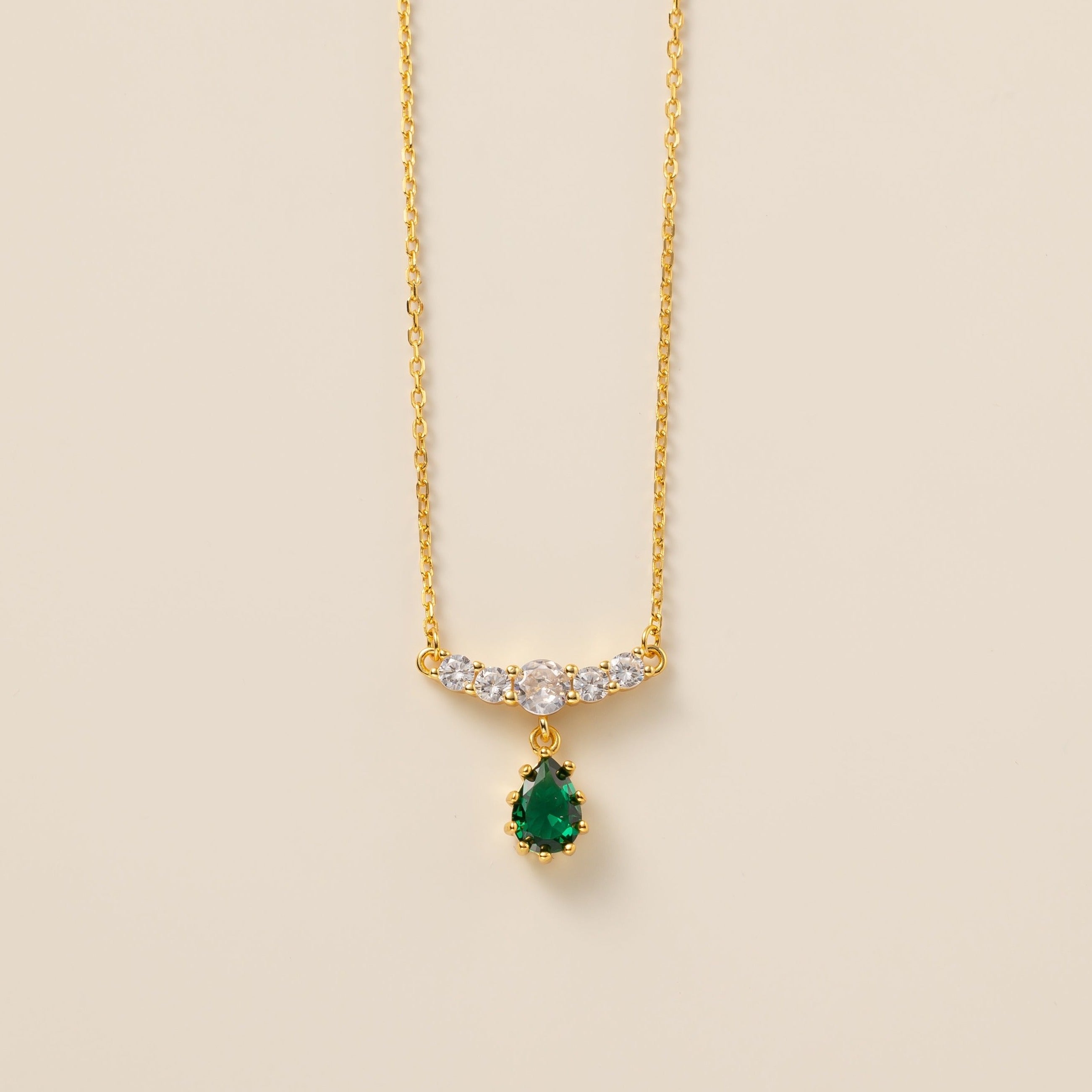 STMG Green Emerald Necklace