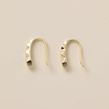 STMG Rhombus Droplet Hook Earrings in gold