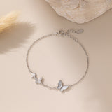 Triple-butterfly Bracelet (S925)