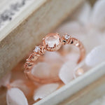 STMG Natural Rose Quartz Ring