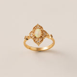 STMG Opal Vintage Style Adjustable Ring