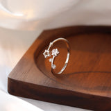 Duo Stars Adjustable Ring